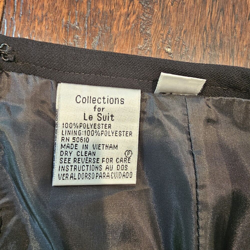 Women's Black Knee-Length Professional Skirt Careerwear Workwear Suiting Size 12 - Picture 7 of 8